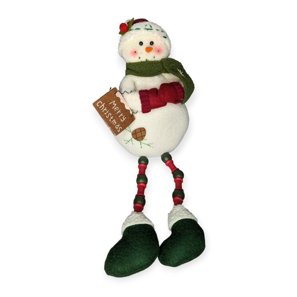 Christmas Felt Snowman Weighted Shelf Sitter